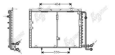 30005207 VAN Wezel radiador de aparelho de ar condicionado