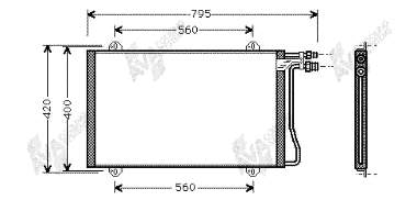 30005219 VAN Wezel radiador de aparelho de ar condicionado