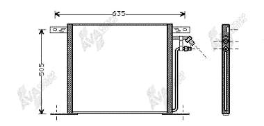 30005220 VAN Wezel radiador de aparelho de ar condicionado