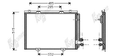 30005232 VAN Wezel radiador de aparelho de ar condicionado