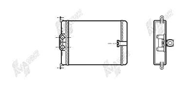 Radiador de forno (de aquecedor) para Mercedes S (W140)