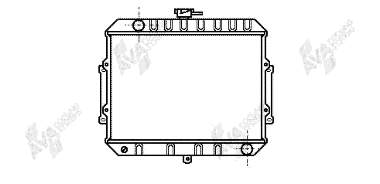 MB008051 Mitsubishi radiador de esfriamento de motor