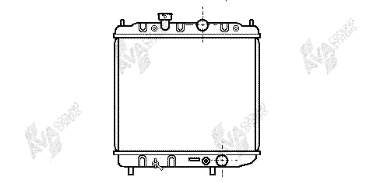 32002036 VAN Wezel radiador de esfriamento de motor