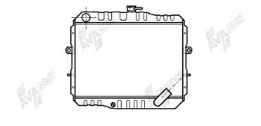 MB222054 Mitsubishi radiador de esfriamento de motor