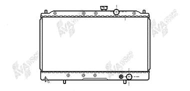 32002064 VAN Wezel radiador de esfriamento de motor