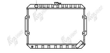 Radiador de esfriamento de motor para Mitsubishi L 200 (K4T)