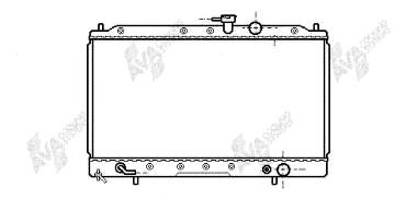 Radiador de esfriamento de motor 32002081 VAN Wezel