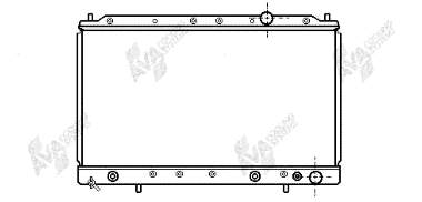 Radiador de esfriamento de motor 32002083 VAN Wezel