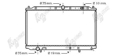 32002101 VAN Wezel radiador de esfriamento de motor