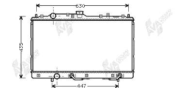 32002114 VAN Wezel radiador de esfriamento de motor