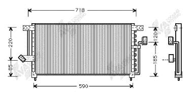 32005098 VAN Wezel radiador de aparelho de ar condicionado