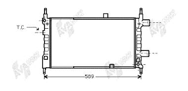 Radiador de esfriamento de motor 37002068 VAN Wezel