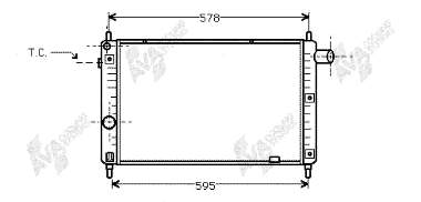 Radiador de esfriamento de motor 37002122 VAN Wezel