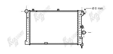 37002168 VAN Wezel radiador de esfriamento de motor