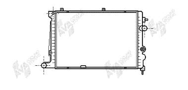 Radiador de esfriamento de motor 551408A9 Polcar