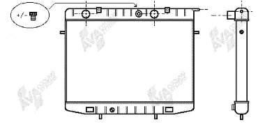 37002175 VAN Wezel radiador de esfriamento de motor