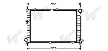 37002207 VAN Wezel radiador de esfriamento de motor