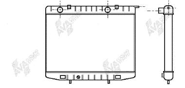 Radiador de esfriamento de motor 37002214 VAN Wezel