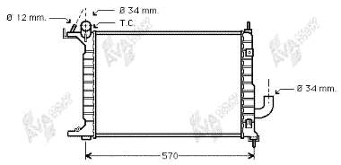 Радиатор 37002218 VAN Wezel