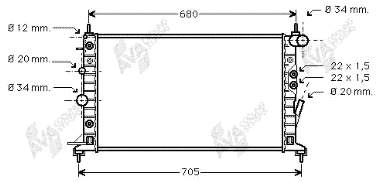 Радиатор 37002222 VAN Wezel