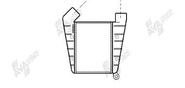 Radiador de intercooler para Opel Omega (21, 22, 23)