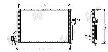 37005209 VAN Wezel radiador de aparelho de ar condicionado