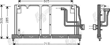 37005225 VAN Wezel radiador de aparelho de ar condicionado