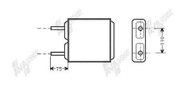 Radiador de forno (de aquecedor) 37006094 VAN Wezel