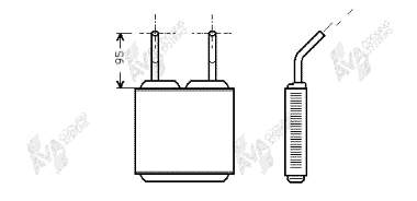 Radiador de forno (de aquecedor) 37006160 VAN Wezel