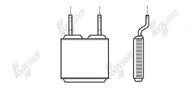 Radiador de forno (de aquecedor) Opel Corsa 73, 78, 79