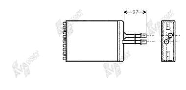 37006216 VAN Wezel radiador de forno (de aquecedor)