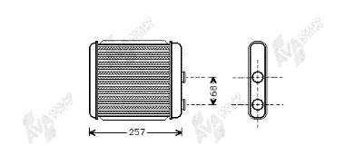 Radiador de forno (de aquecedor) para Opel Astra (L67)