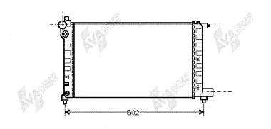 40002004 VAN Wezel radiador de esfriamento de motor