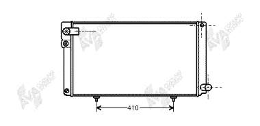 Radiador de esfriamento de motor 40002042 VAN Wezel