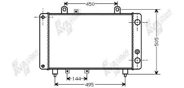 Radiador de esfriamento de motor 40002081 VAN Wezel