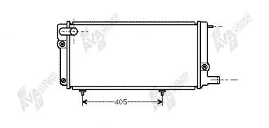 40002085 VAN Wezel radiador de esfriamento de motor