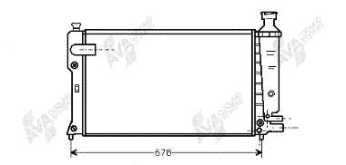 40002097 VAN Wezel radiador de esfriamento de motor