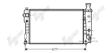 Radiador de esfriamento de motor 40002126 VAN Wezel