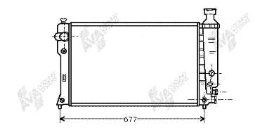 Radiador de esfriamento de motor 40002131 VAN Wezel