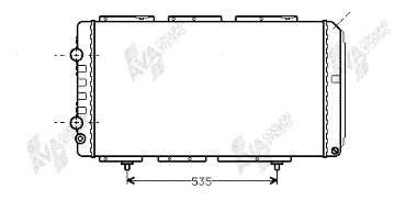 Radiador de esfriamento de motor 40002150 VAN Wezel