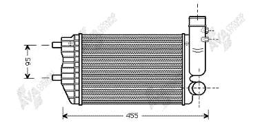 40004183 VAN Wezel radiador de intercooler