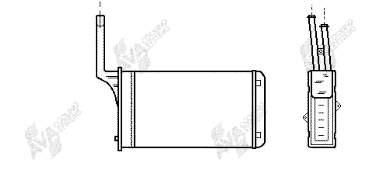Радиатор печки 40006049 VAN Wezel