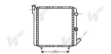 Radiador de esfriamento de motor 43002016 VAN Wezel