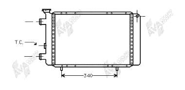 Radiador de esfriamento de motor 43002022 VAN Wezel