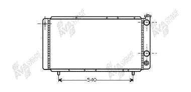 Radiador de esfriamento de motor 43002025 VAN Wezel