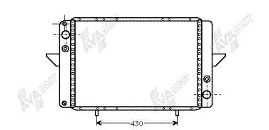 7700726932 Renault (RVI) radiador de esfriamento de motor