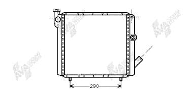 Radiador de esfriamento de motor 43002070 VAN Wezel