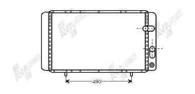 Радиатор 43002084 VAN Wezel