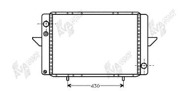 Radiador de esfriamento de motor 43002107 VAN Wezel