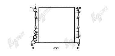 43002121 VAN Wezel radiador de esfriamento de motor